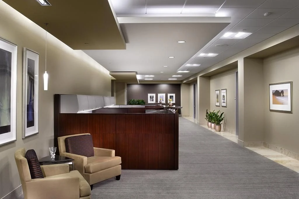 Entrance to an open work area.