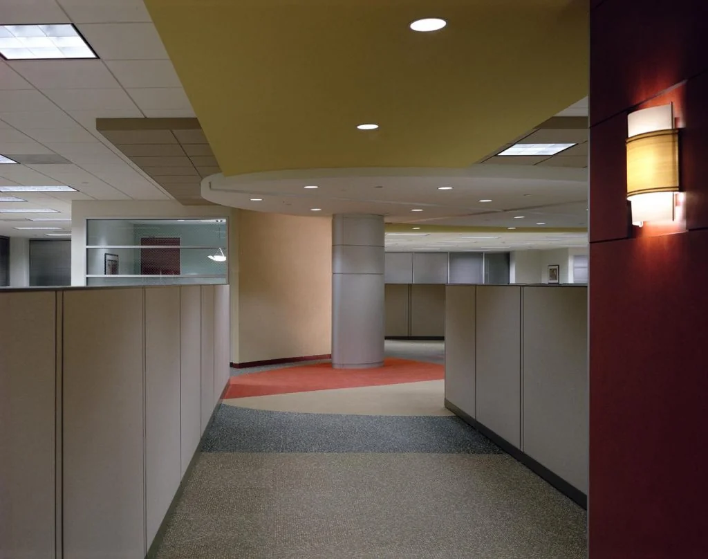 Workstation passage at Toyota Financial Services.
